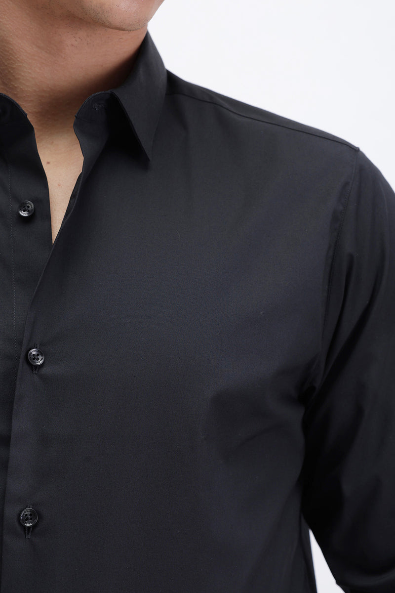 SLIM FIT CASUAL PLAIN SHIRT