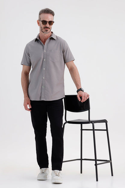 GREY FLANNEL OXFORD SHIRT