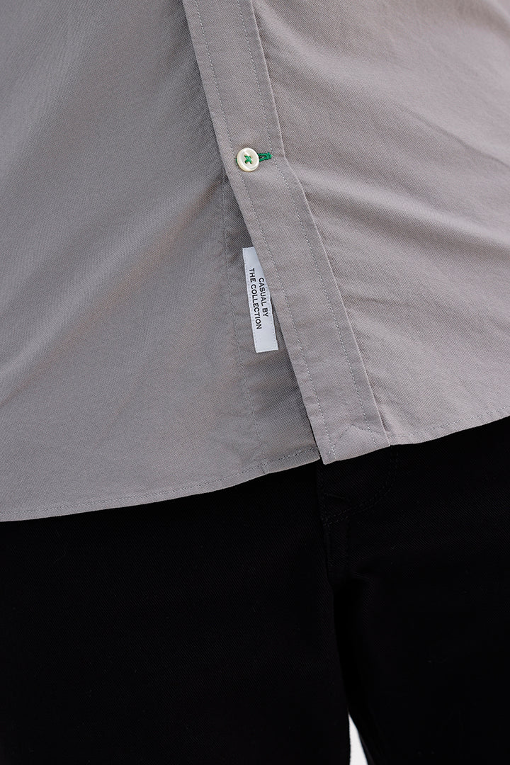 GREY FLANNEL OXFORD SHIRT