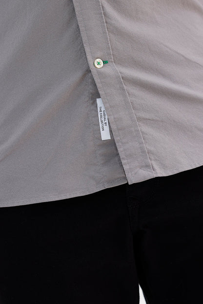 GREY FLANNEL OXFORD SHIRT