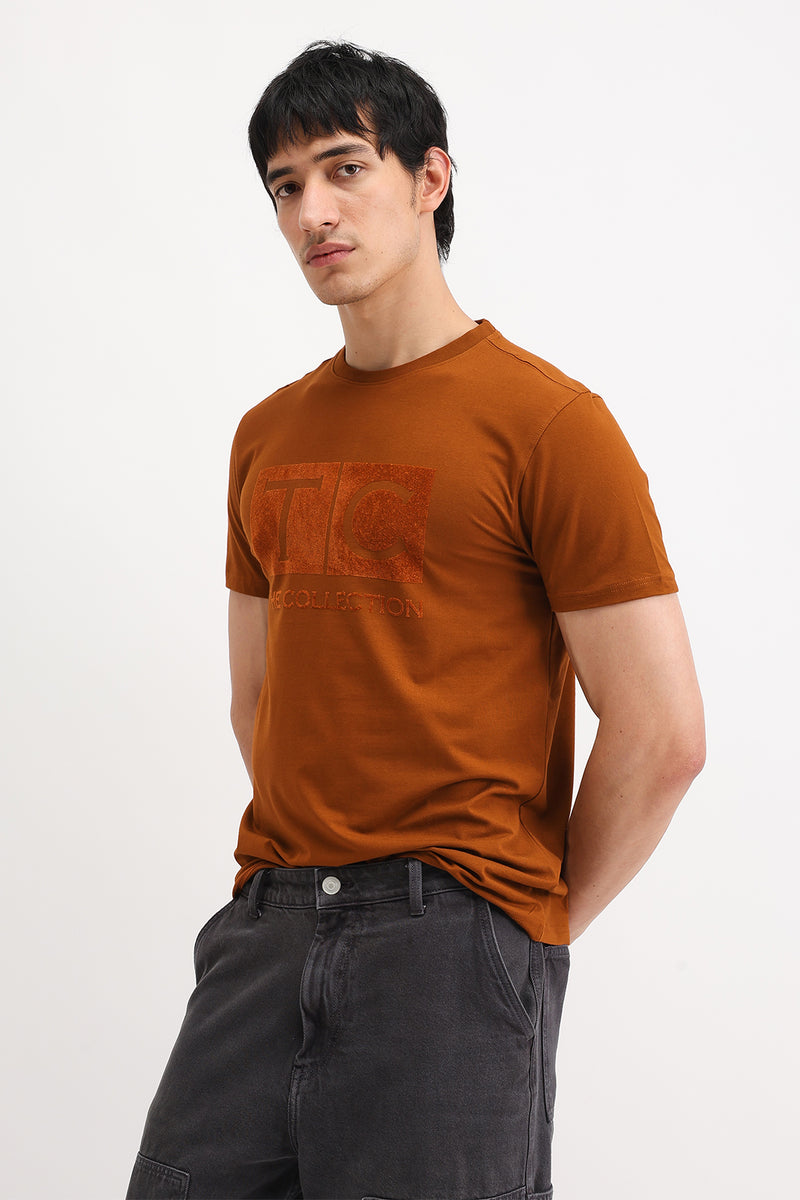 VELVET PRINT T-SHIRT