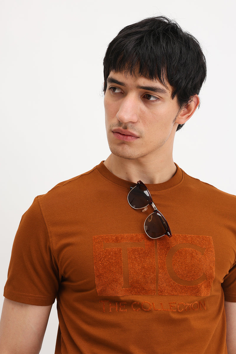 VELVET PRINT T-SHIRT