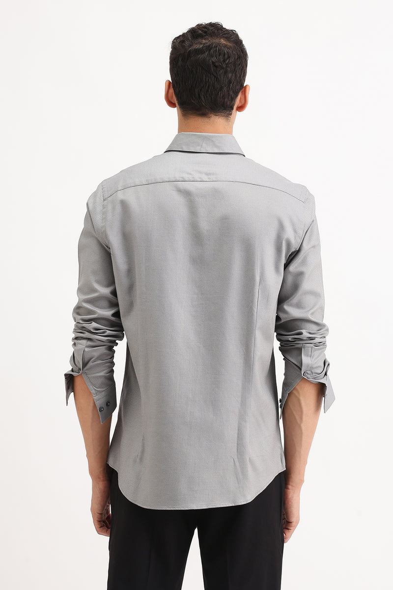 FULL SLEEVES DOBBY SHIRT