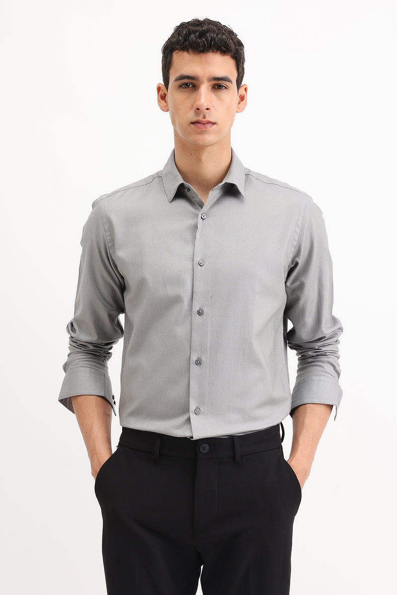 FULL SLEEVES DOBBY SHIRT