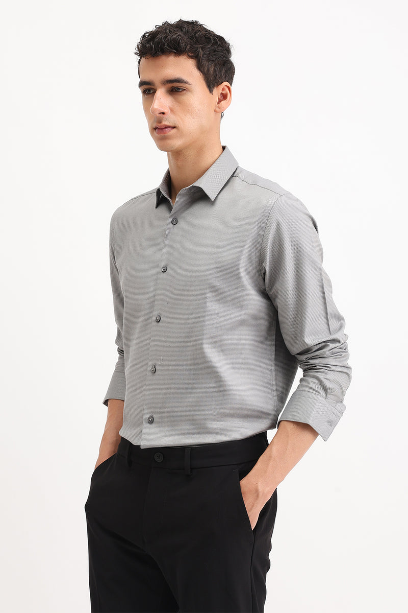 FULL SLEEVES DOBBY SHIRT