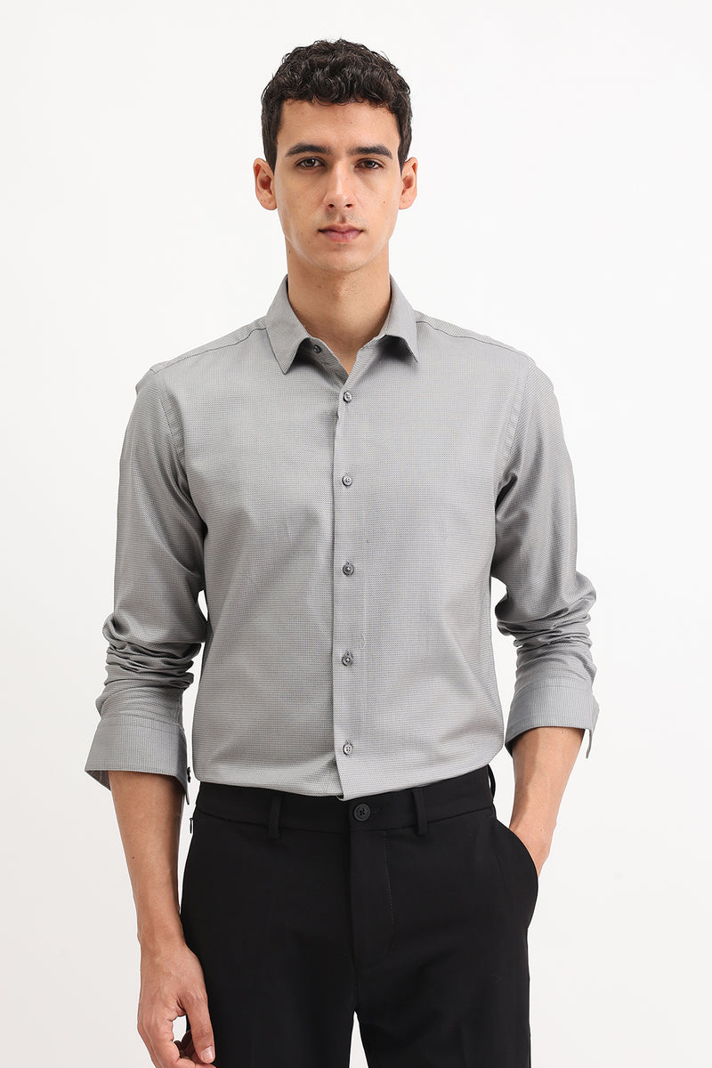 FULL SLEEVES DOBBY SHIRT