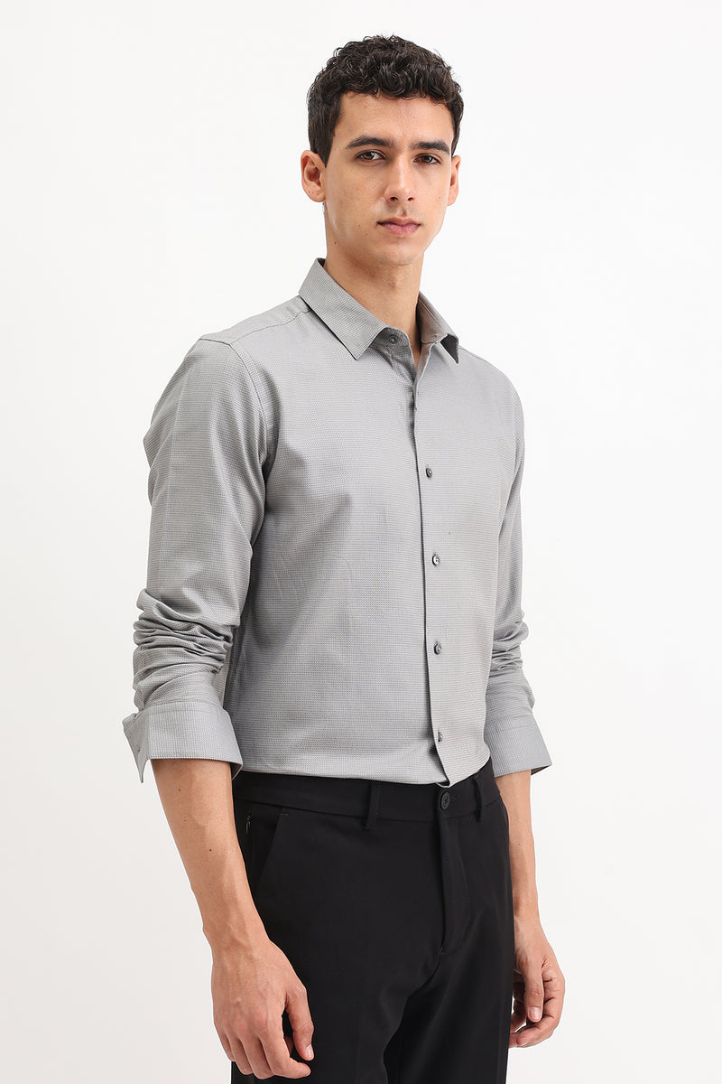 FULL SLEEVES DOBBY SHIRT