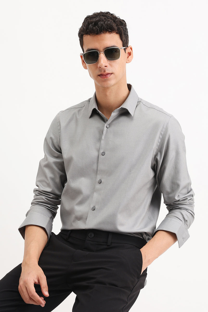 FULL SLEEVES DOBBY SHIRT