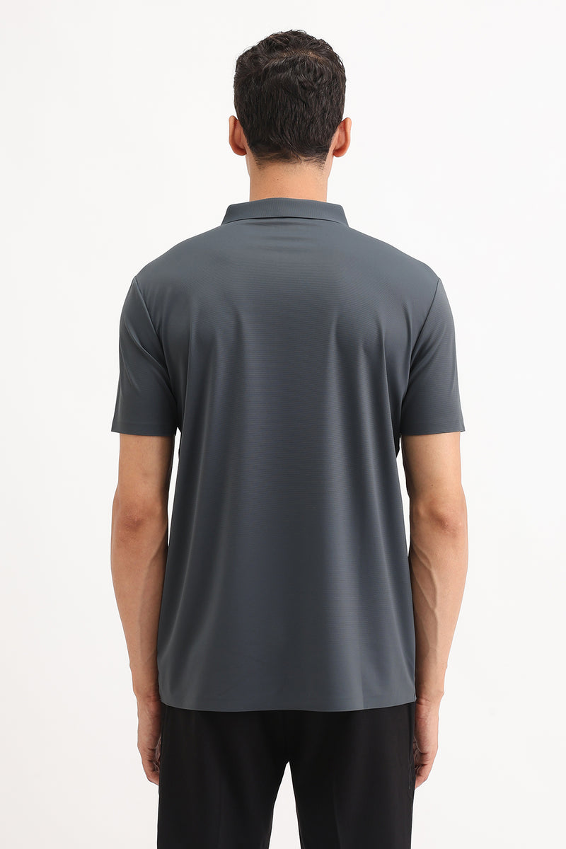 PLAIN SLIM FIT POLO T-SHIRT
