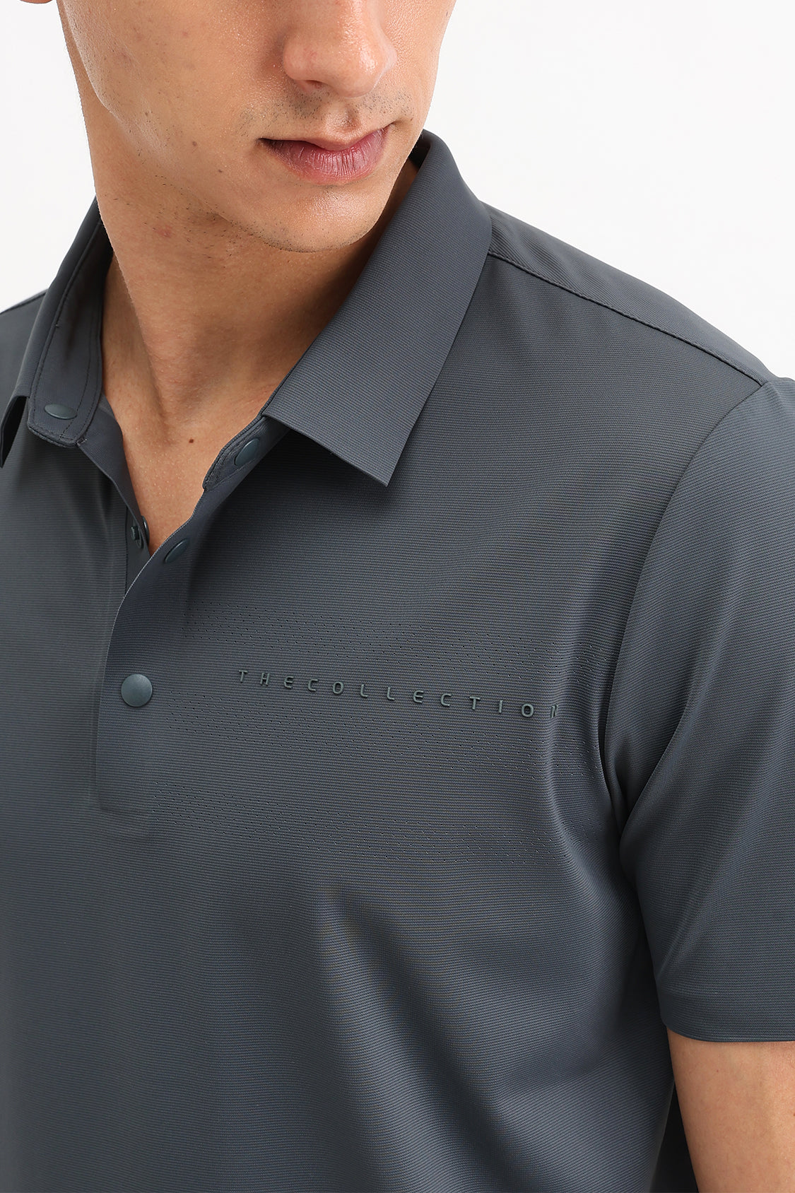 PLAIN SLIM FIT POLO T-SHIRT