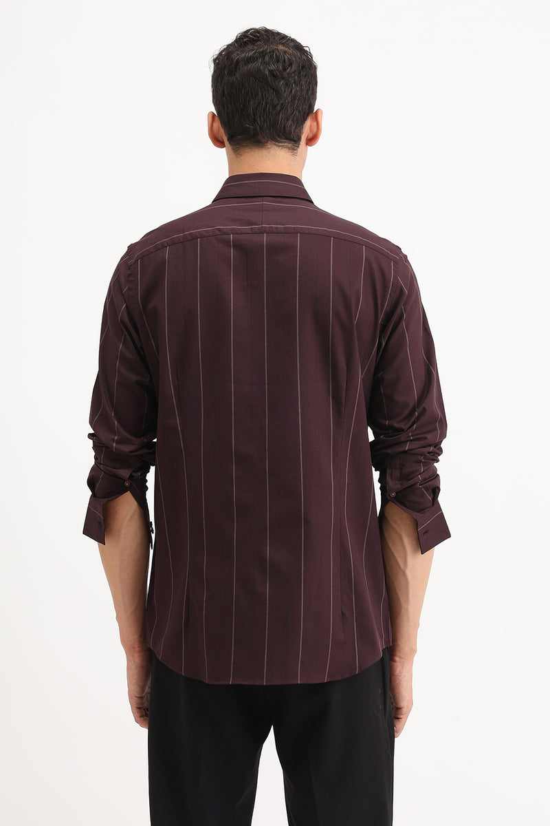 STRIPED SLIM FIT SHIRT