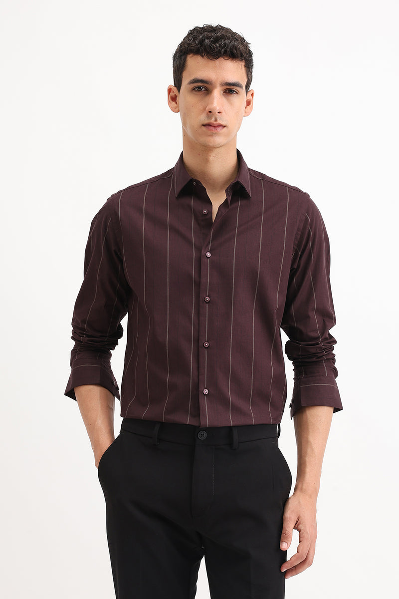 STRIPED SLIM FIT SHIRT