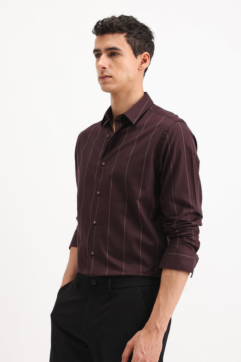 STRIPED SLIM FIT SHIRT