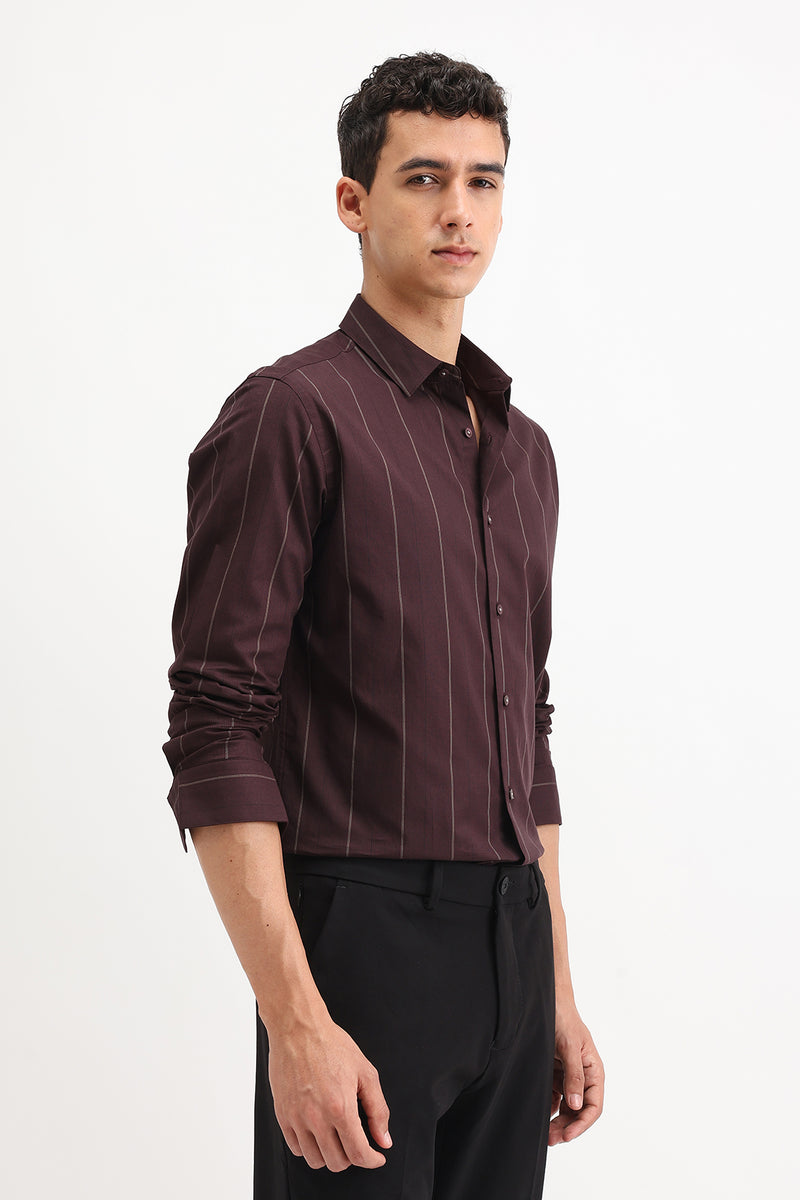 STRIPED SLIM FIT SHIRT