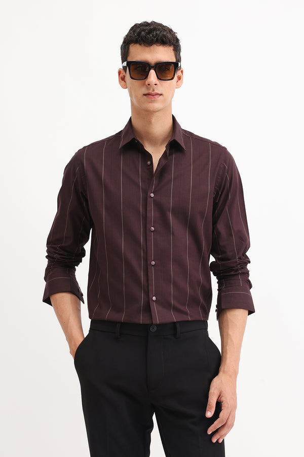 STRIPED SLIM FIT SHIRT