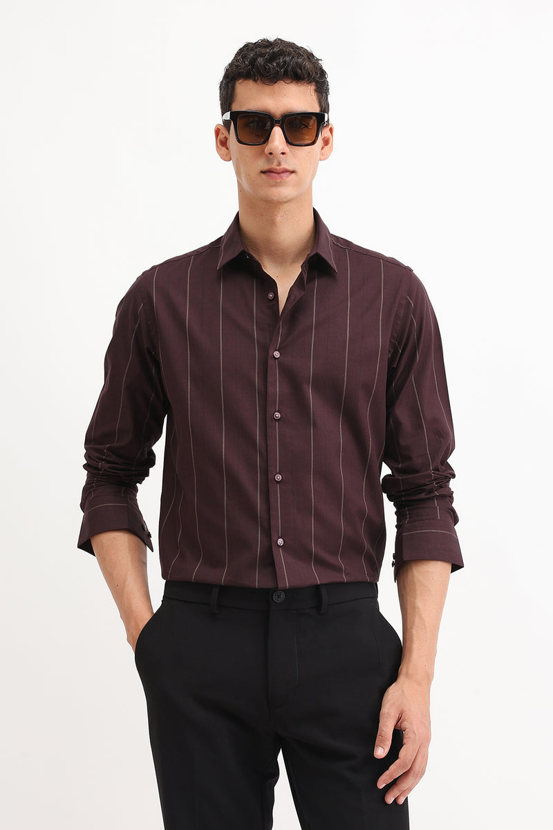 STRIPED SLIM FIT SHIRT