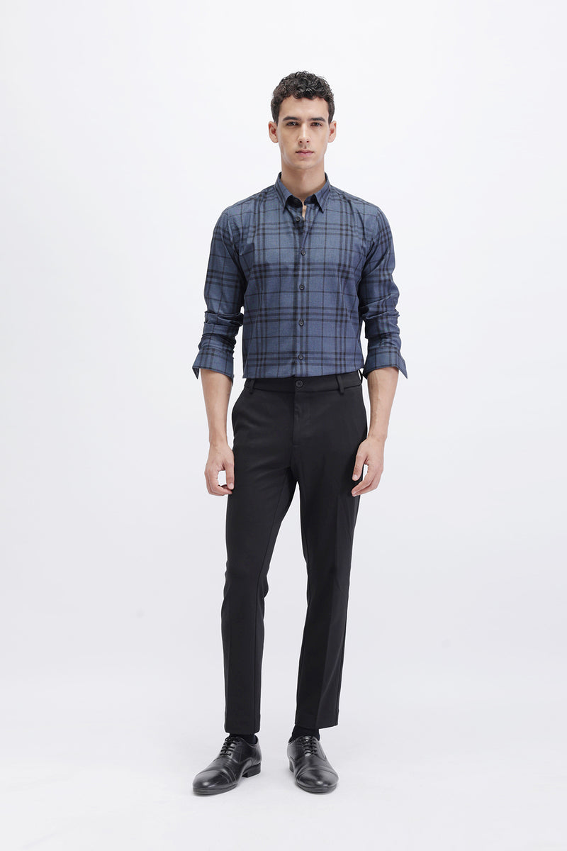 SLIM FIT CHECKERED SHIRT