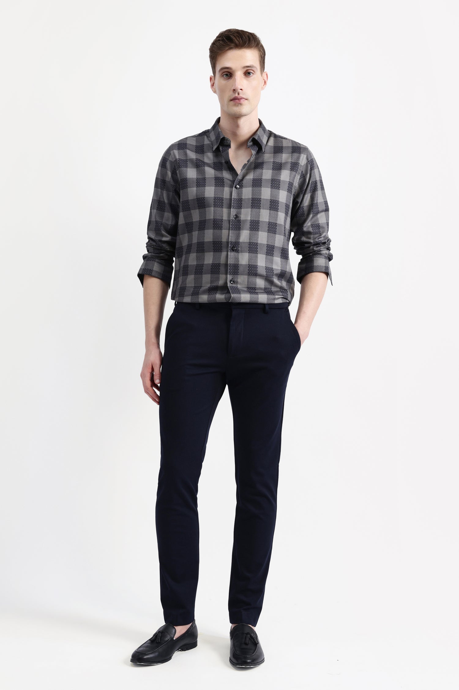 FULL SLEEVES CHECKED SHIRT