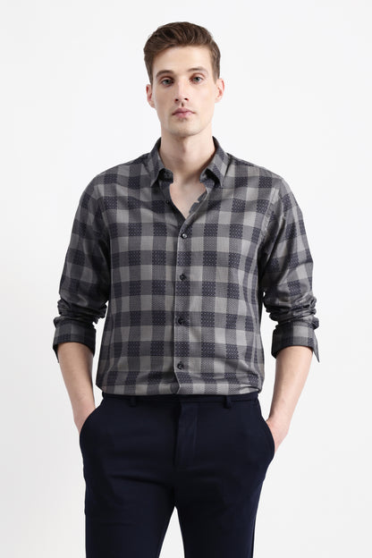 FULL SLEEVES CHECKED SHIRT