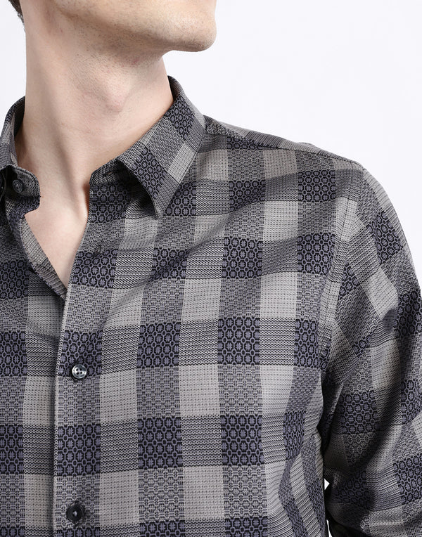 FULL SLEEVES CHECKED SHIRT