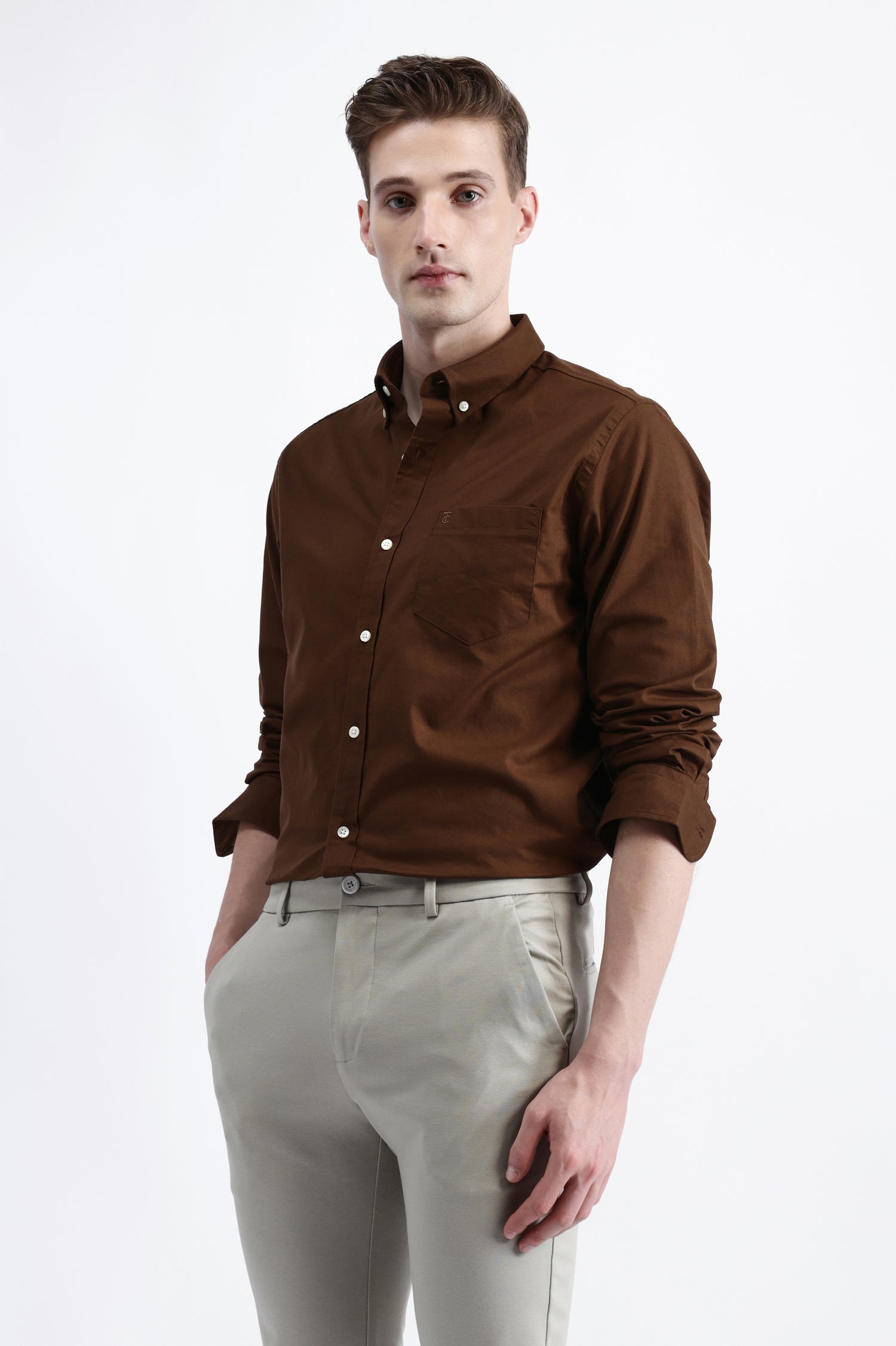 FULL SLEEVES SOLID SHIRT