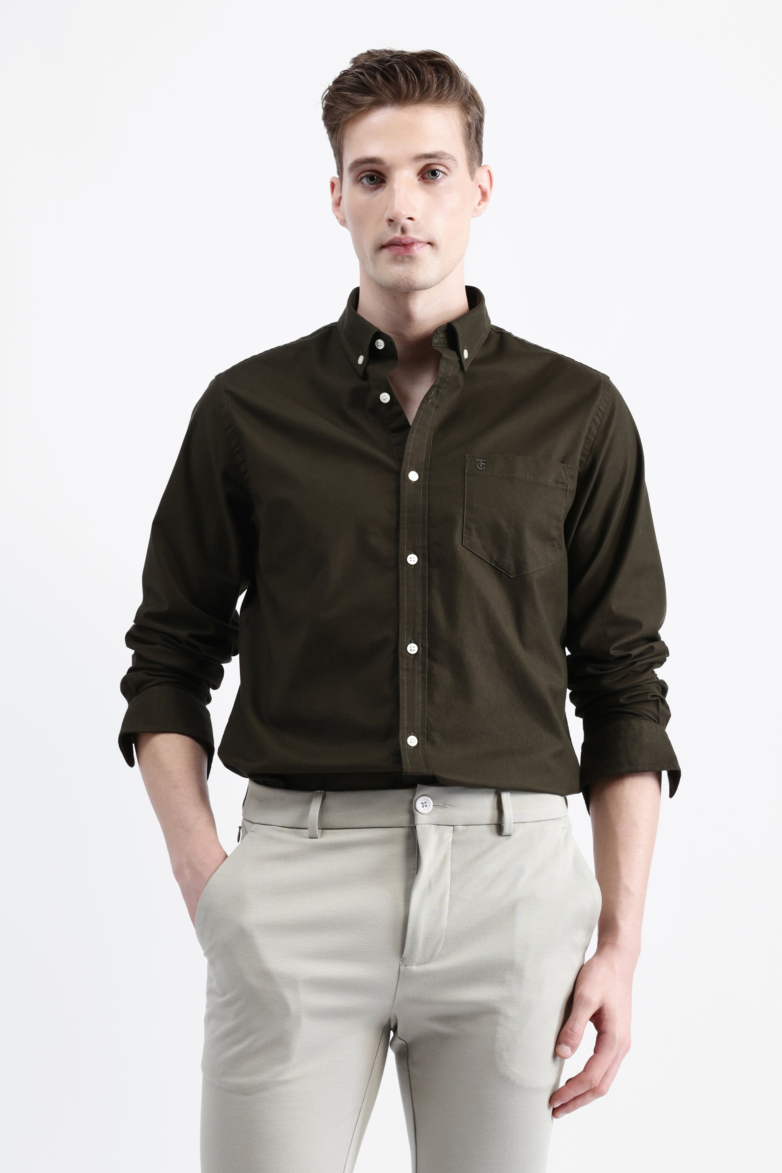 FULL SLEEVES SOLID SHIRT