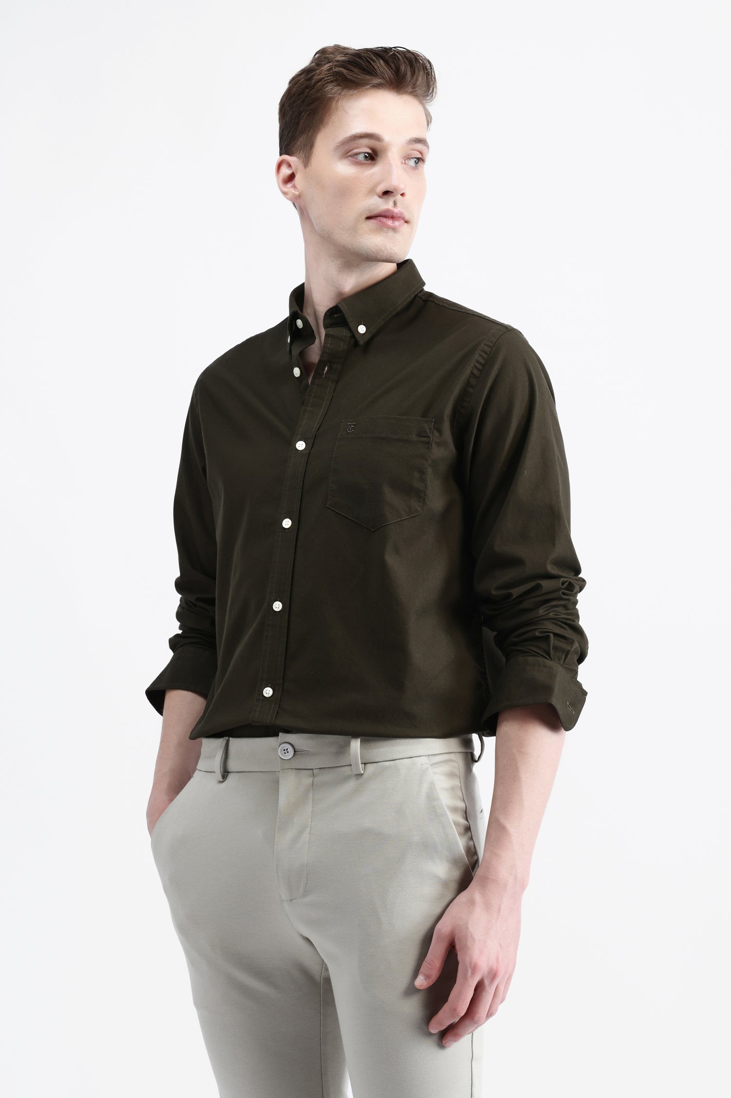 FULL SLEEVES SOLID SHIRT