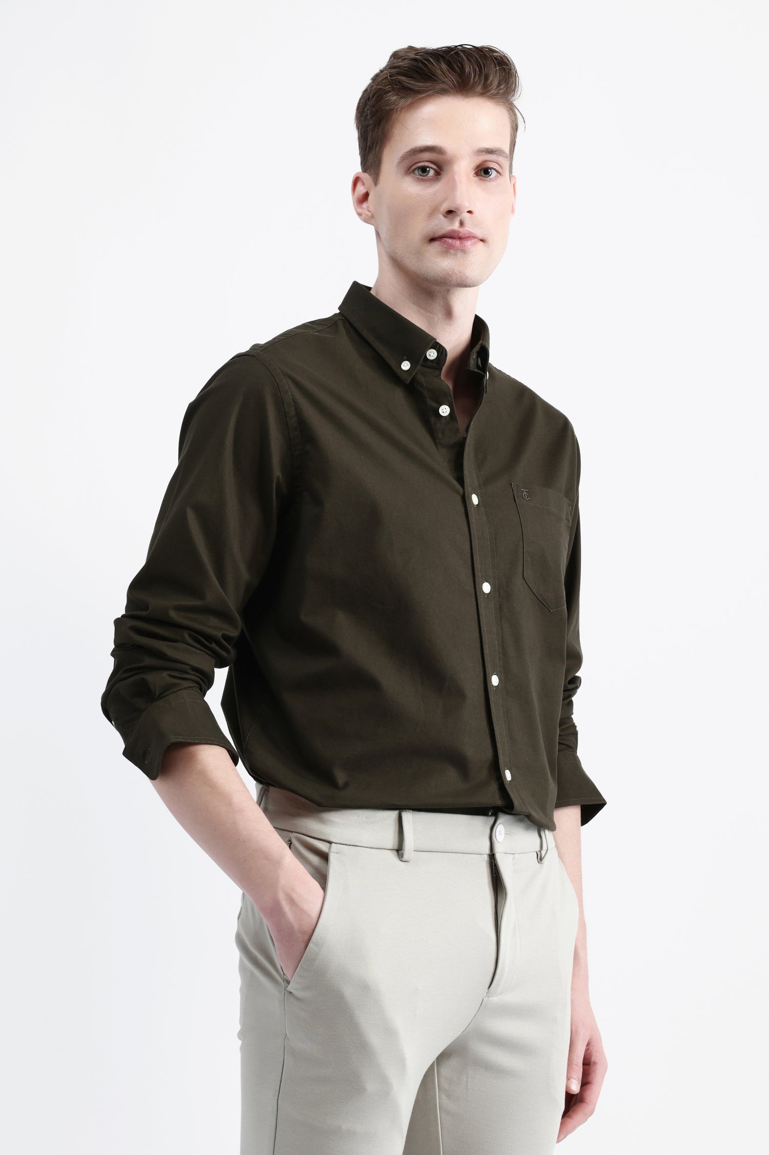 FULL SLEEVES SOLID SHIRT