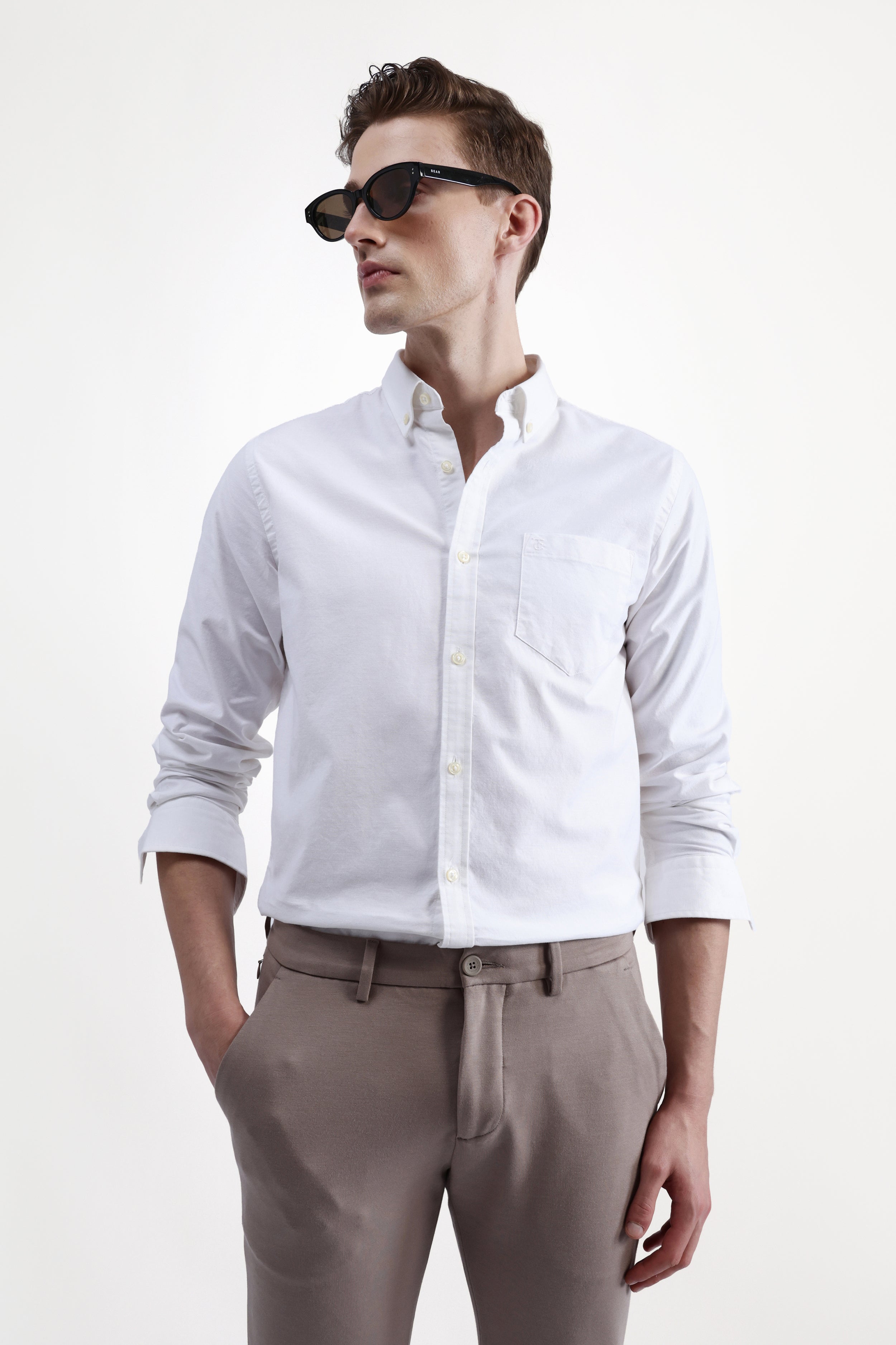 FULL SLEEVES SOLID SHIRT