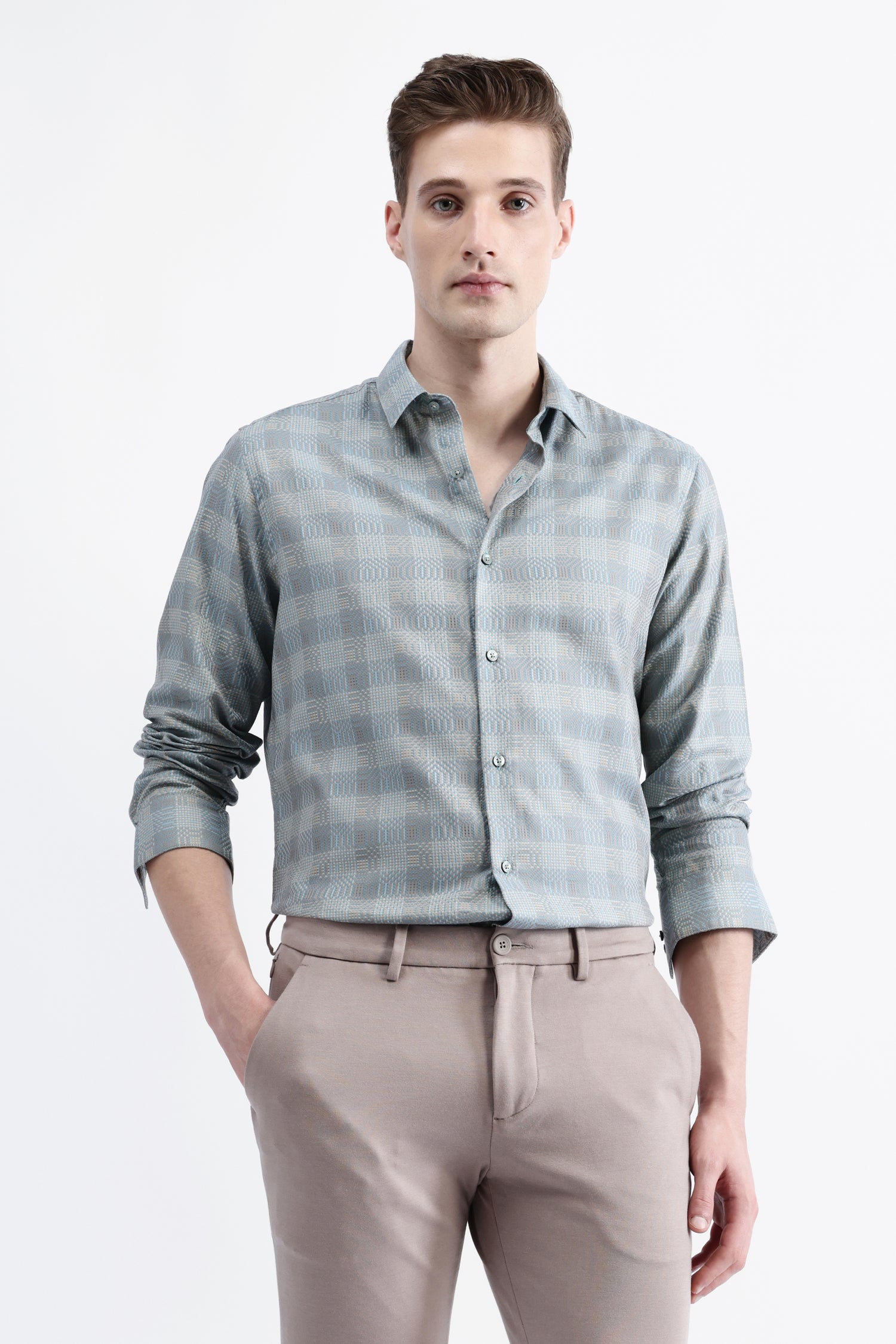 FULL SLEEVES CHECKED SHIRT