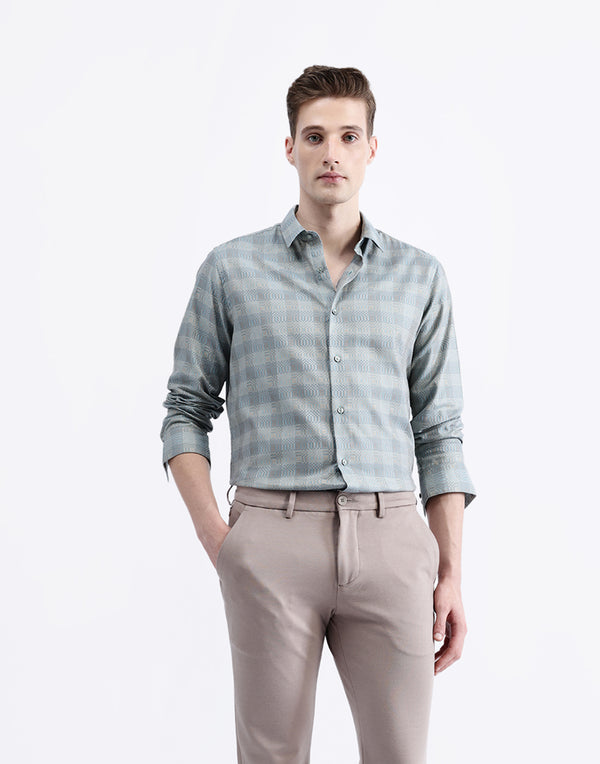 FULL SLEEVES CHECKED SHIRT