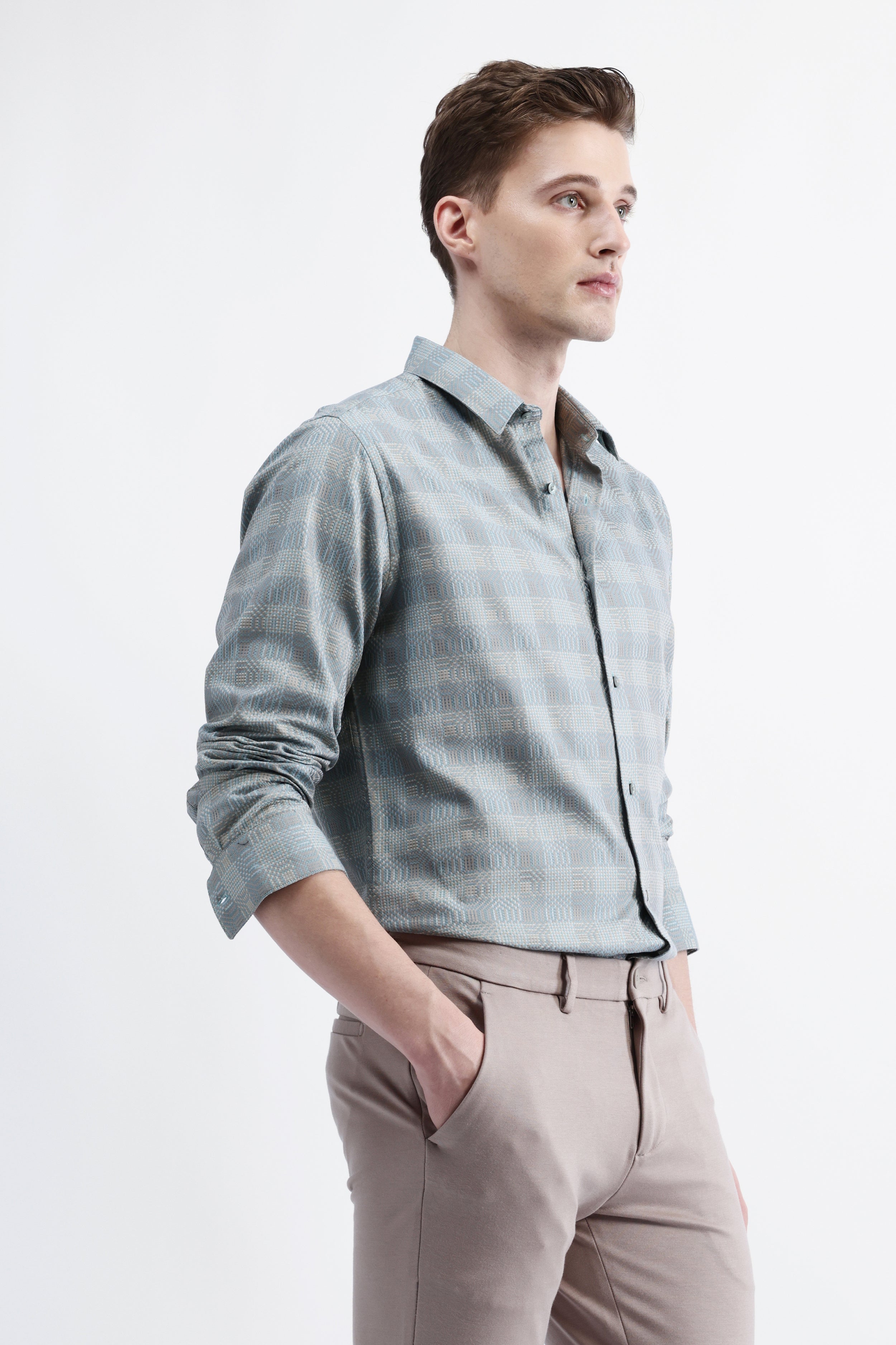 FULL SLEEVES CHECKED SHIRT