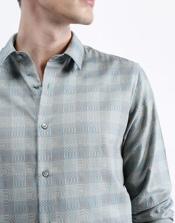 FULL SLEEVES CHECKED SHIRT