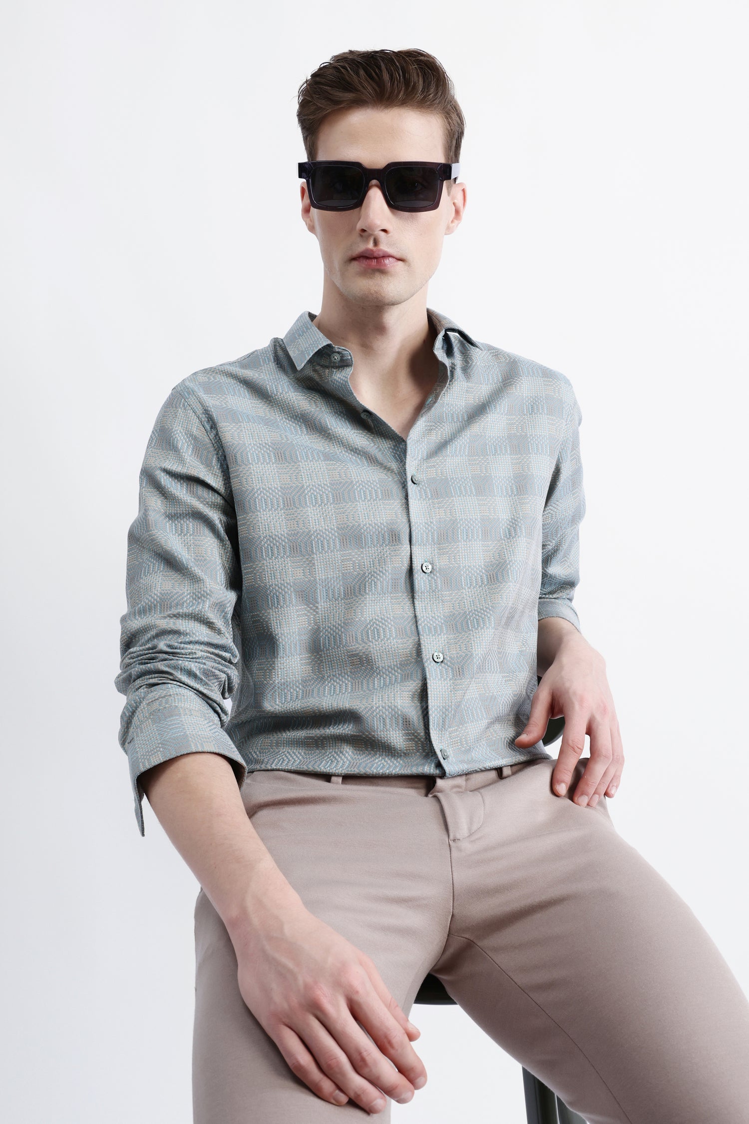 FULL SLEEVES CHECKED SHIRT