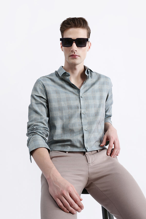 FULL SLEEVES CHECKED SHIRT