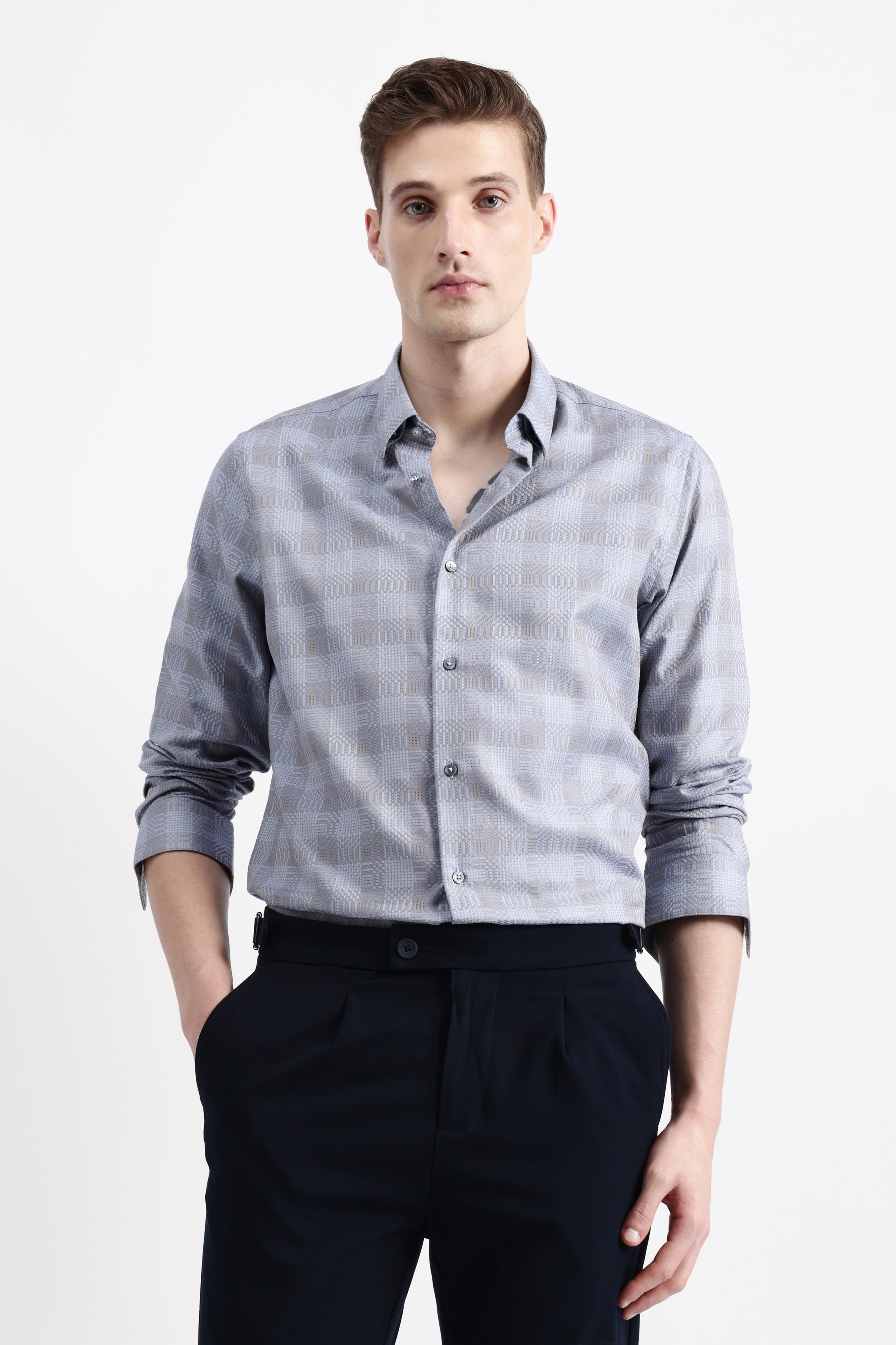 FULL SLEEVES CHECKED SHIRT