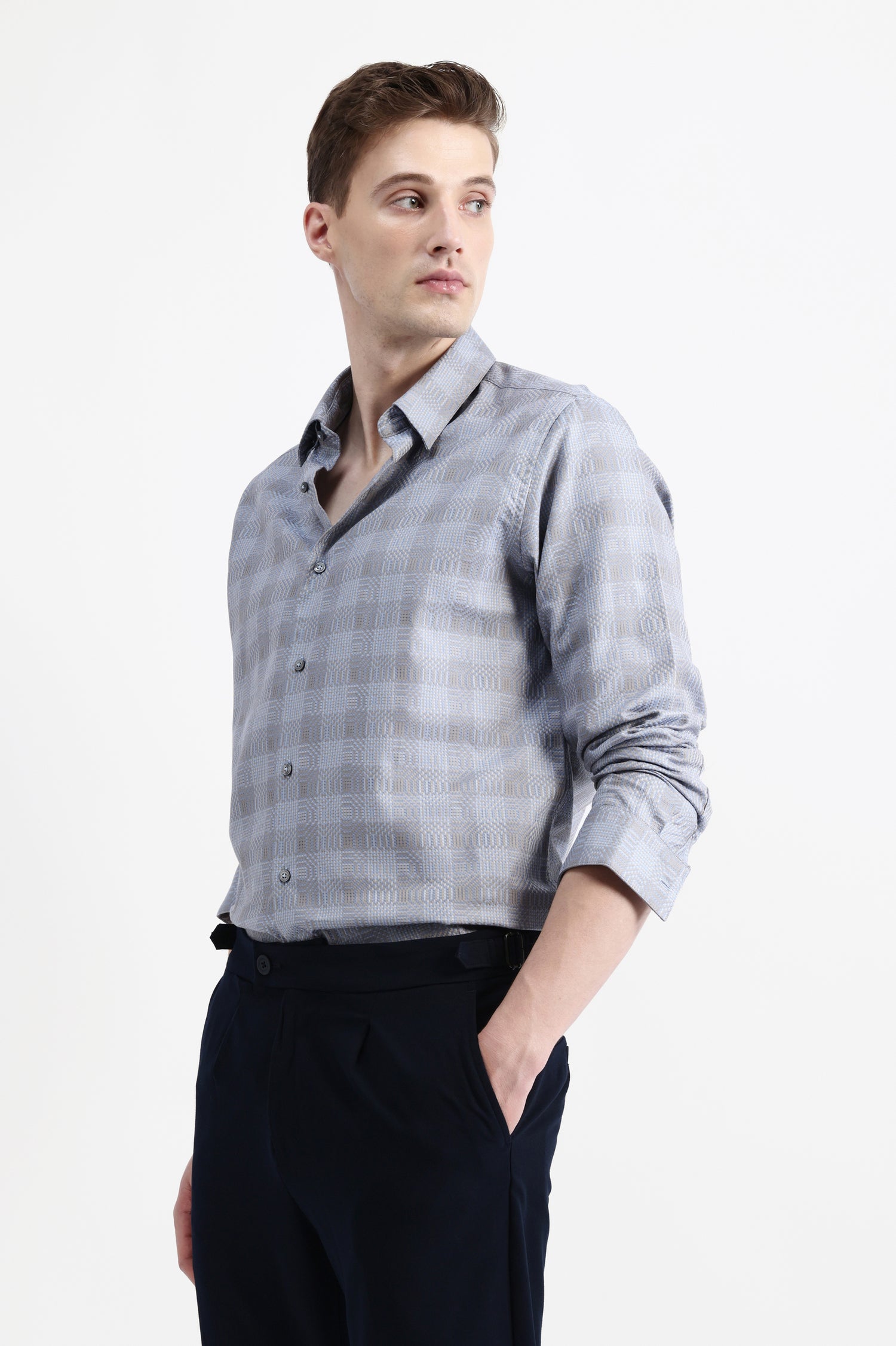 FULL SLEEVES CHECKED SHIRT