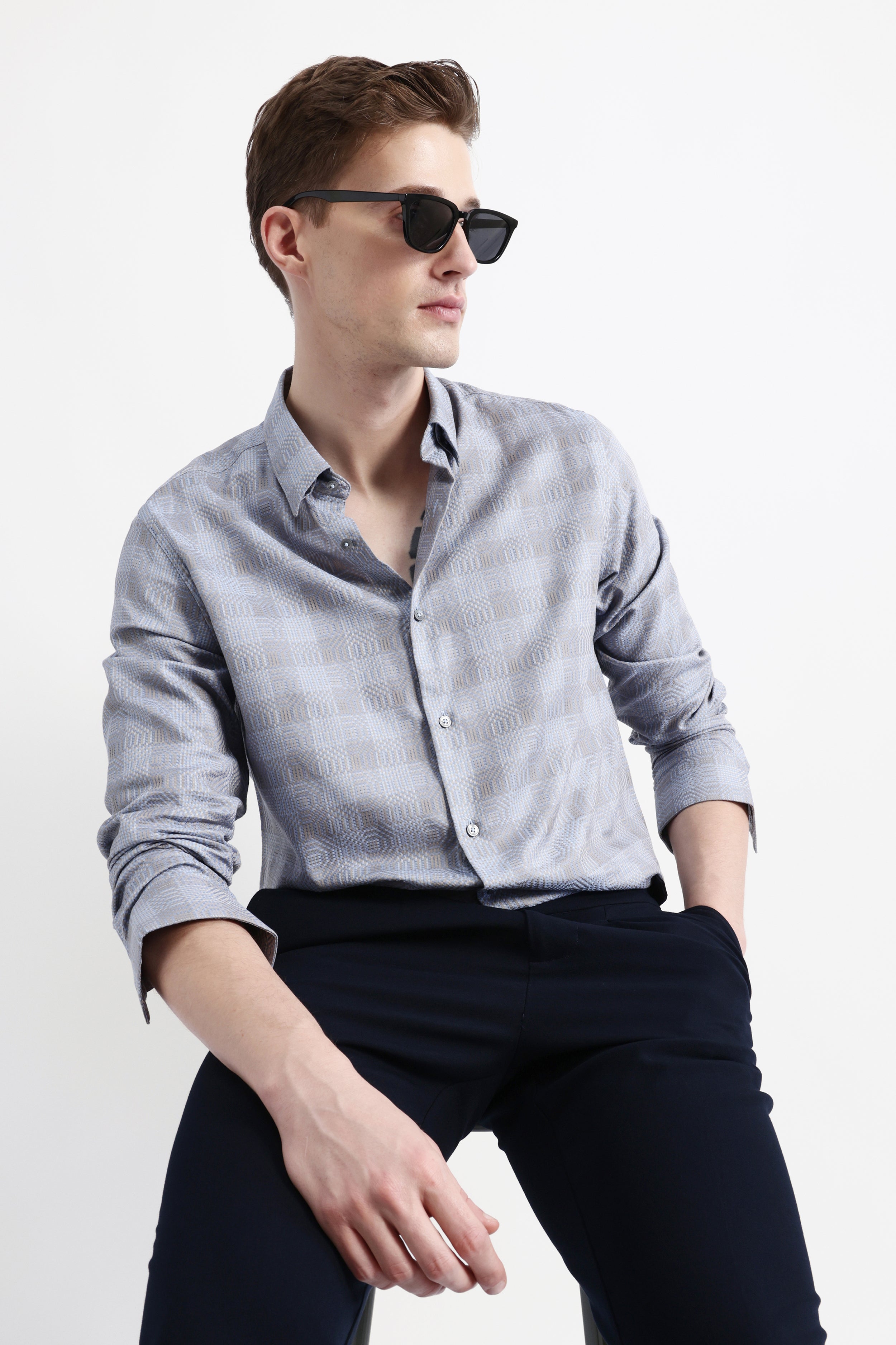 FULL SLEEVES CHECKED SHIRT