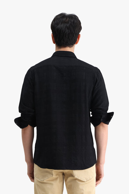 Viscose Blend Solid Shirt