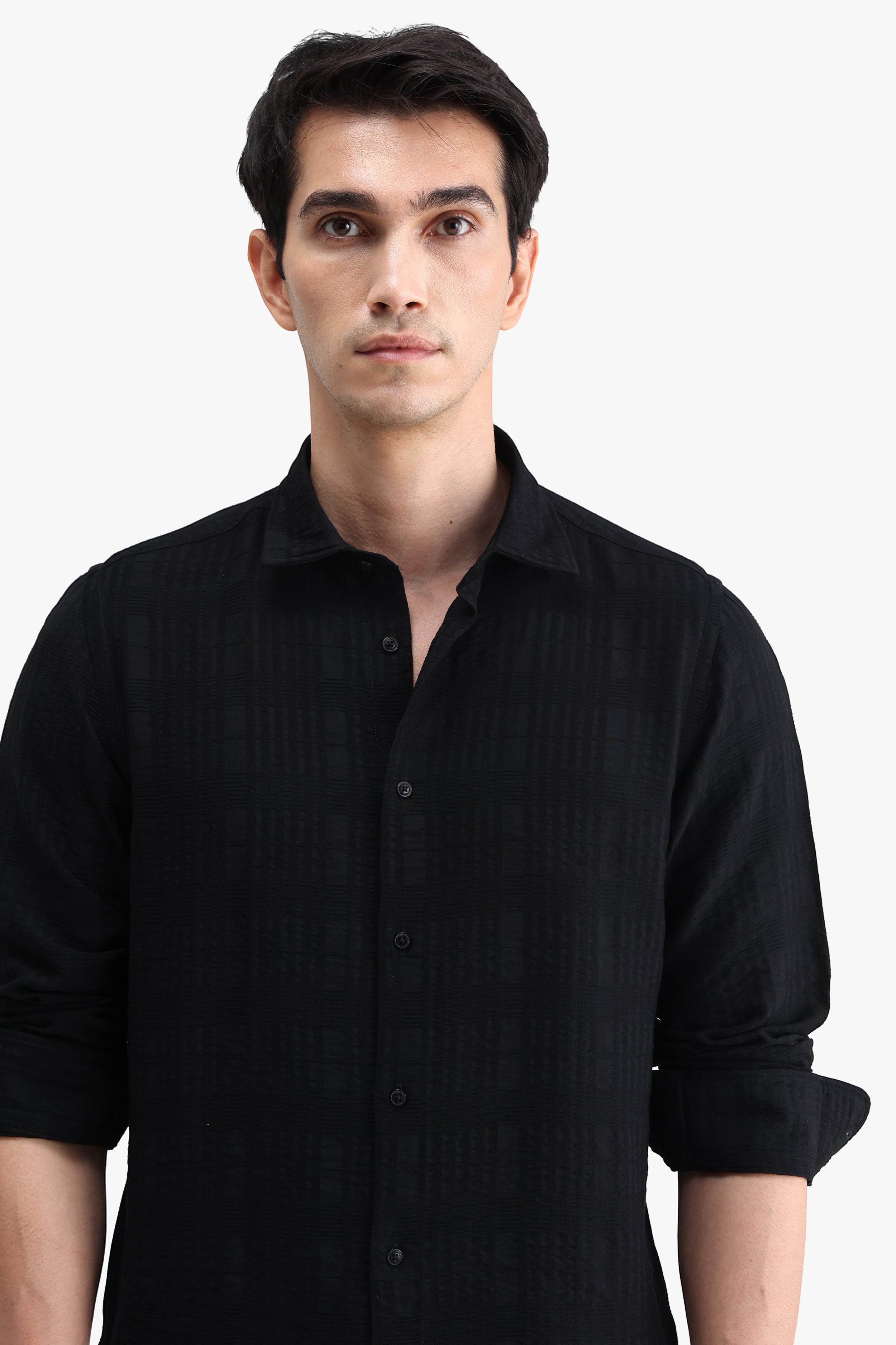 Viscose Blend Solid Shirt