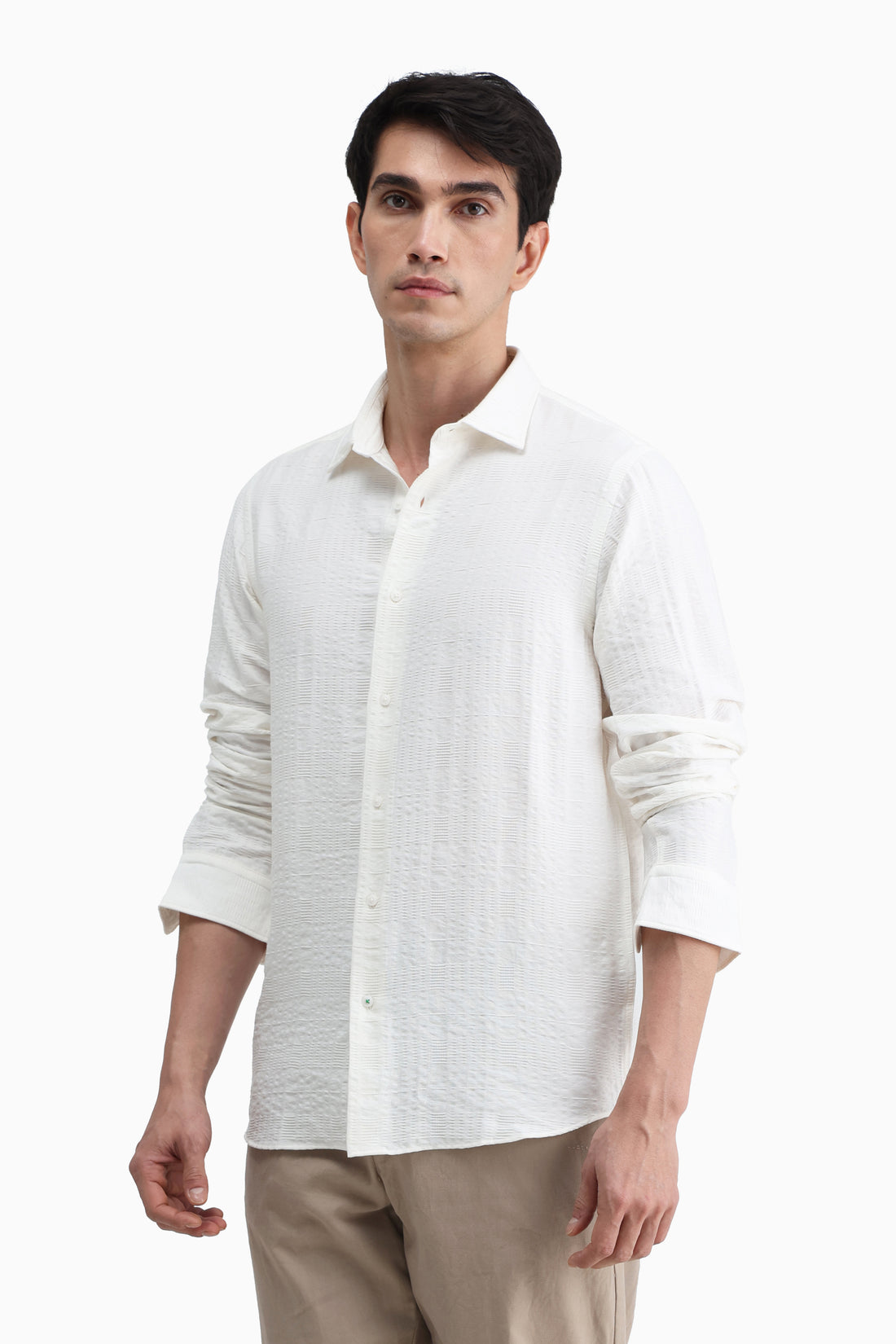 Viscose Blend Solid Shirt