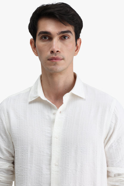 Viscose Blend Solid Shirt