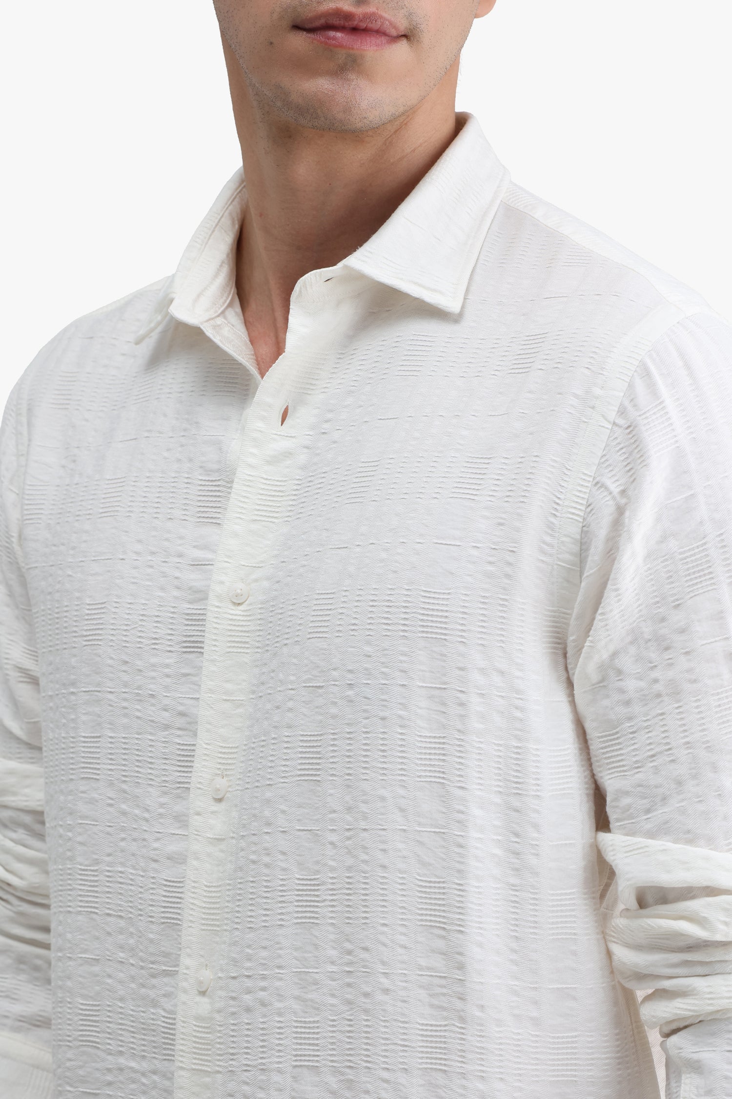 Viscose Blend Solid Shirt