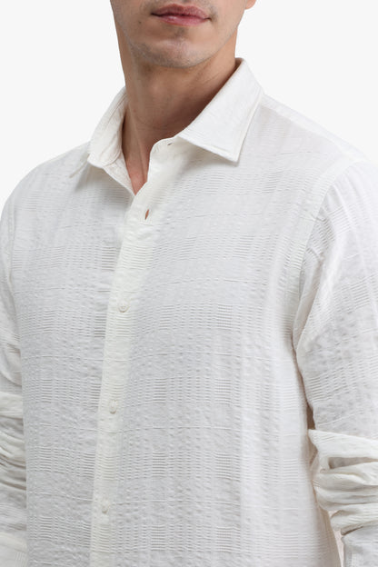 Viscose Blend Solid Shirt