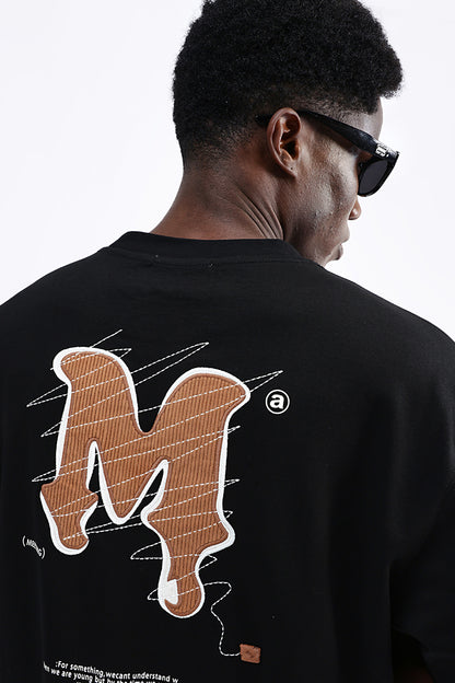 PATCH EMBROIDERED OVERSIZED TEE