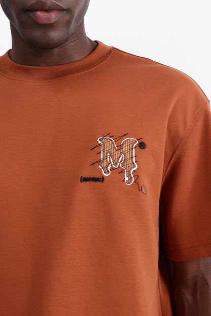 PATCH EMBROIDERED OVERSIZED T-SHIRT