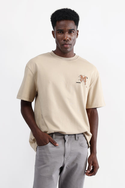 PATCH EMBROIDERED OVERSIZED T-SHIRT