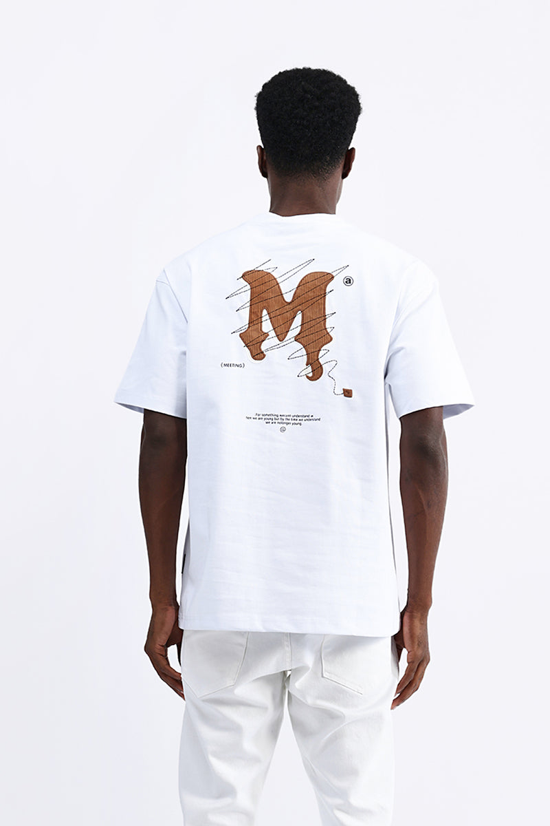 PATCH EMBROIDERED OVERSIZED TEE