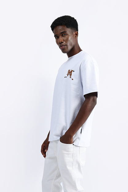 PATCH EMBROIDERED OVERSIZED TEE