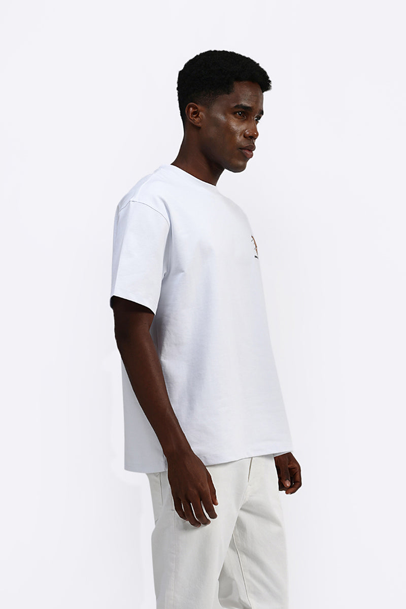 PATCH EMBROIDERED OVERSIZED TEE